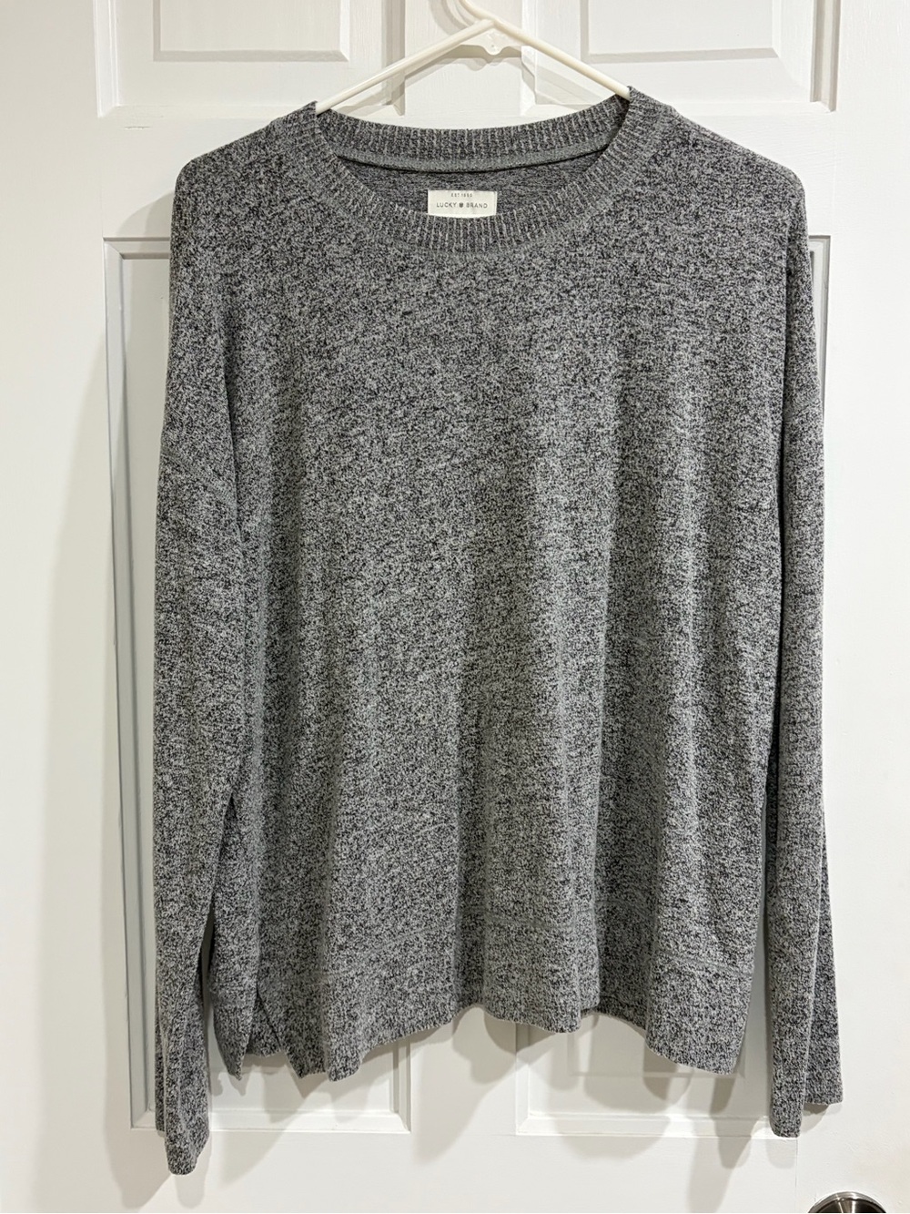 Women’s Lucky Brand Gray Crewneck Sweater